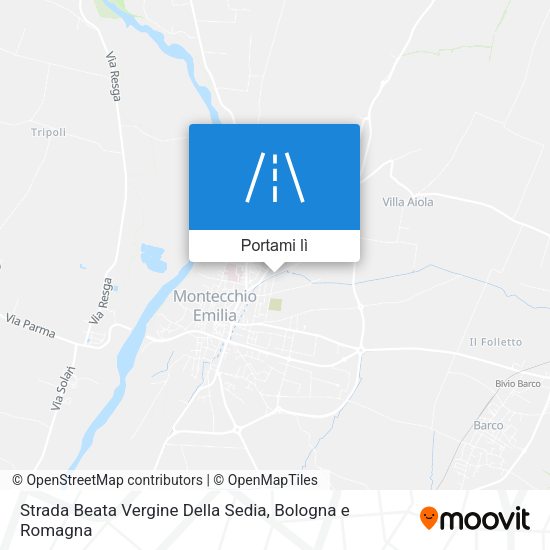 Mappa Strada Beata Vergine Della Sedia