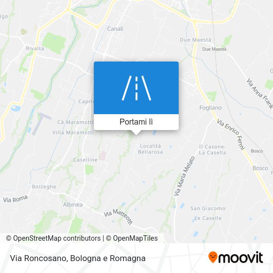 Mappa Via Roncosano