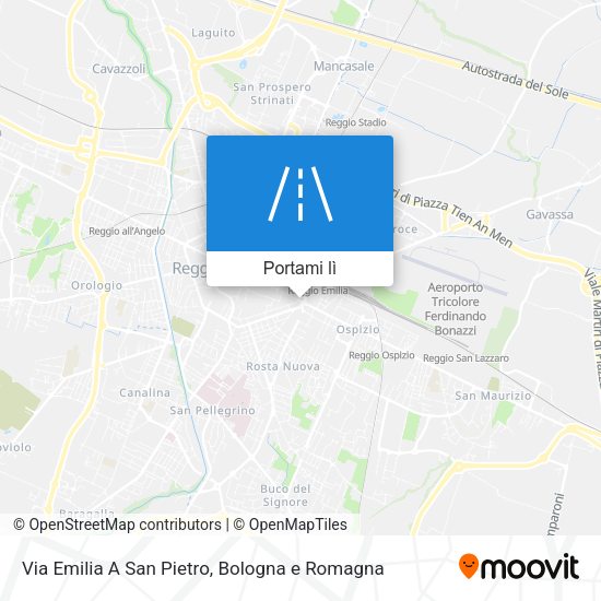 Mappa Via Emilia A San Pietro