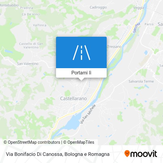 Mappa Via Bonifacio Di Canossa