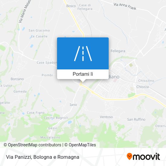 Mappa Via Panizzi