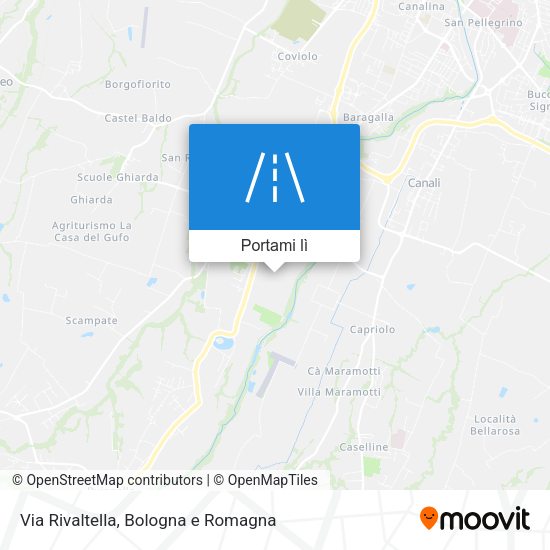 Mappa Via Rivaltella