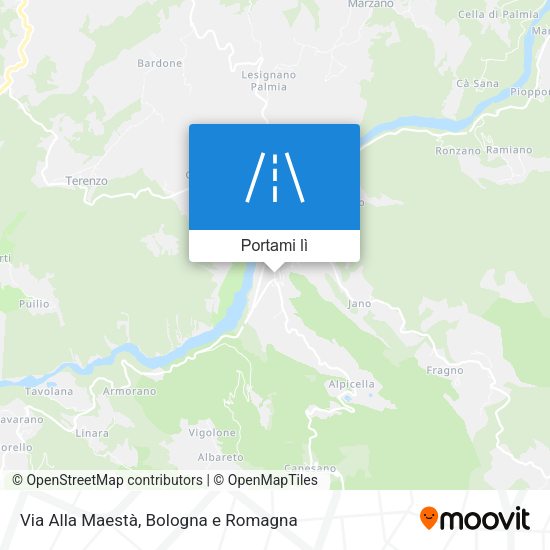 Mappa Via Alla Maestà