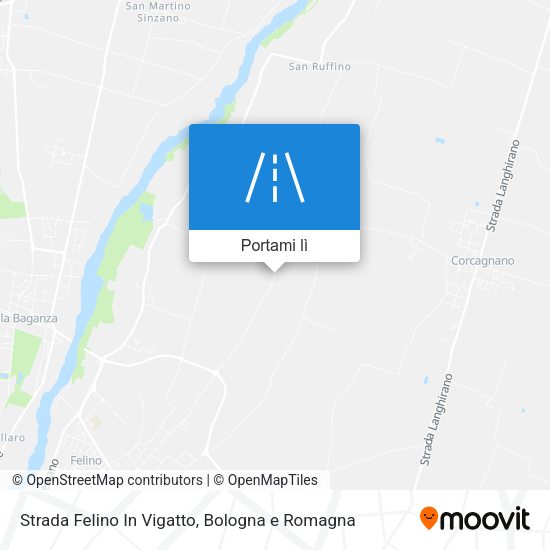 Mappa Strada Felino In Vigatto