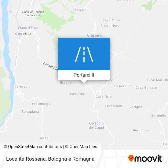 Mappa Località Rossena