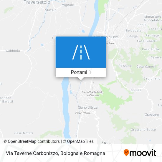Mappa Via Taverne Carbonizzo