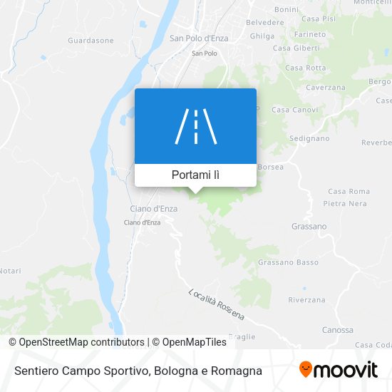 Mappa Sentiero Campo Sportivo