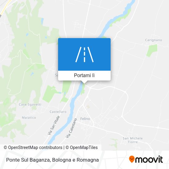 Mappa Ponte Sul Baganza