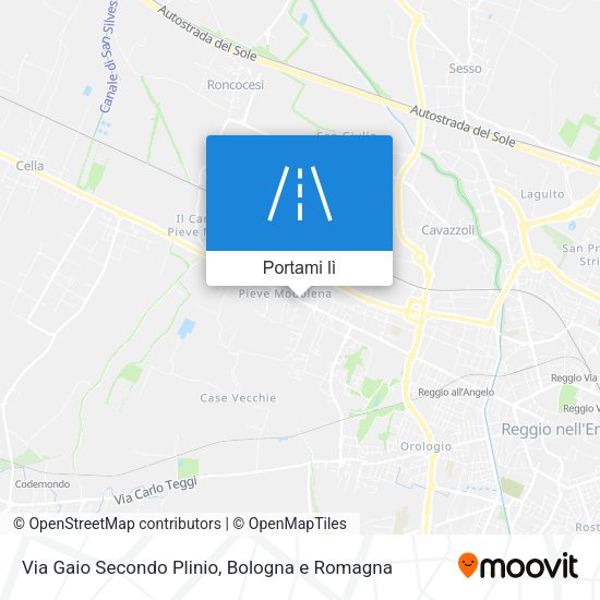 Mappa Via Gaio Secondo Plinio