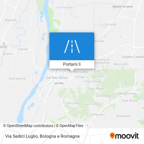 Mappa Via Sedici Luglio