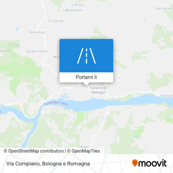 Mappa Via Compiano
