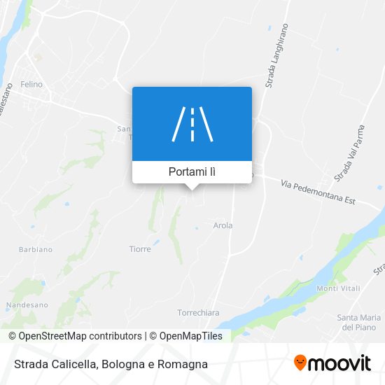 Mappa Strada Calicella