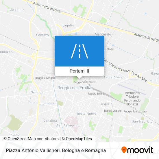 Mappa Piazza Antonio Vallisneri