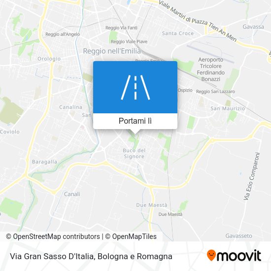 Mappa Via Gran Sasso D'Italia