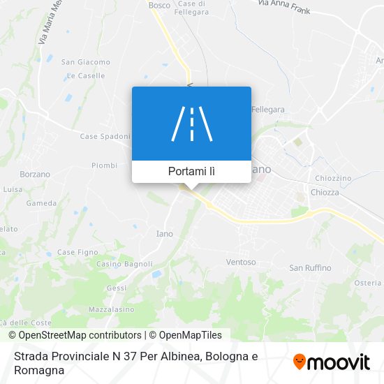 Mappa Strada Provinciale N 37 Per Albinea