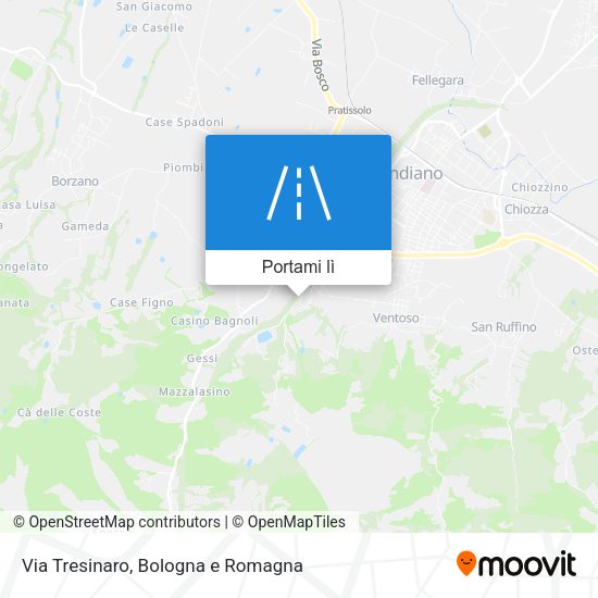 Mappa Via Tresinaro