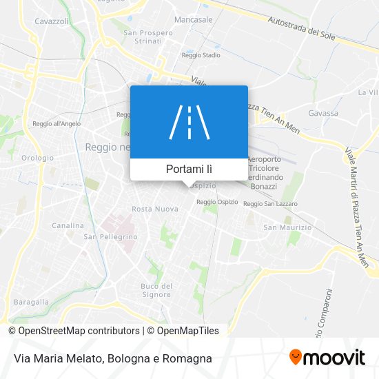 Mappa Via Maria Melato