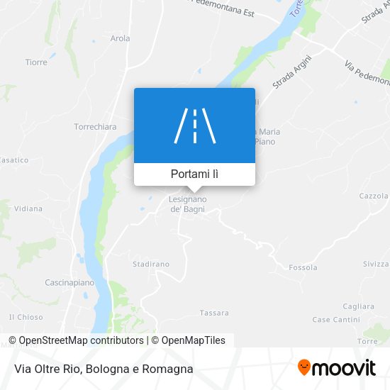 Mappa Via Oltre Rio