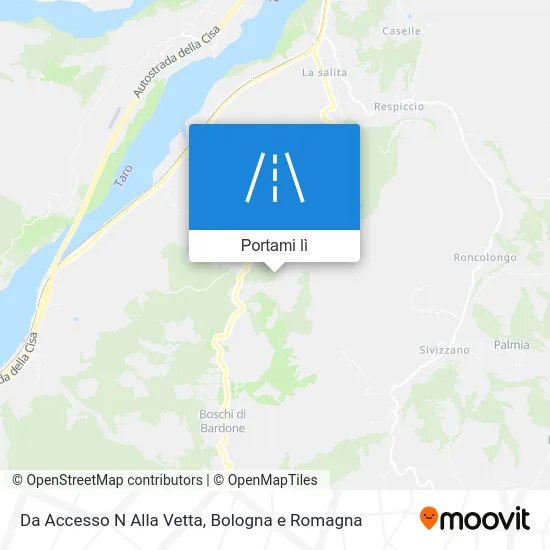 Mappa Da Accesso N Alla Vetta