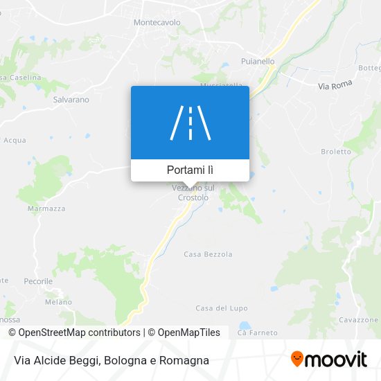 Mappa Via Alcide Beggi