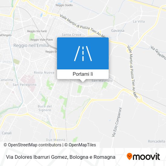 Mappa Via Dolores Ibarruri Gomez