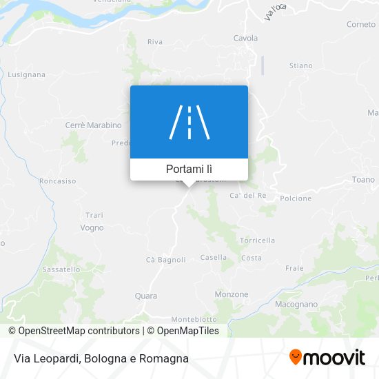 Mappa Via Leopardi