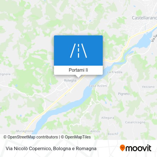 Mappa Via Nicolò Copernico