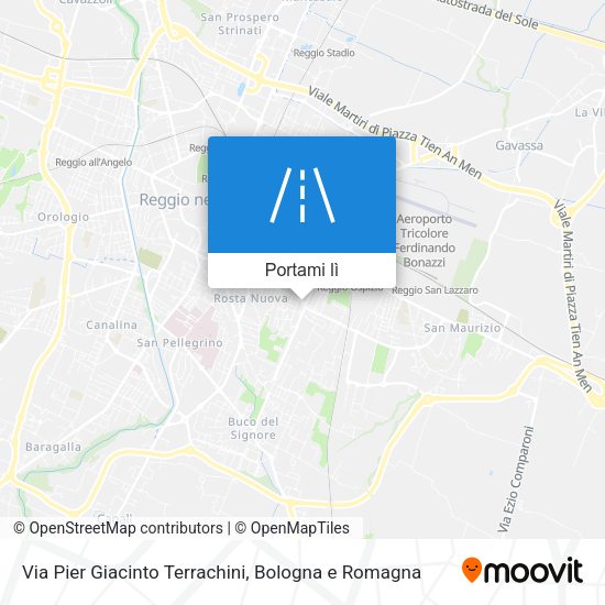 Mappa Via Pier Giacinto Terrachini