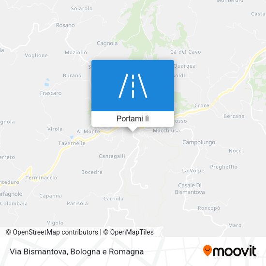 Mappa Via Bismantova