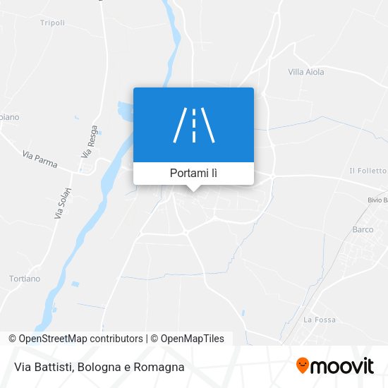 Mappa Via Battisti