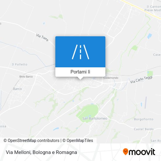 Mappa Via Melloni