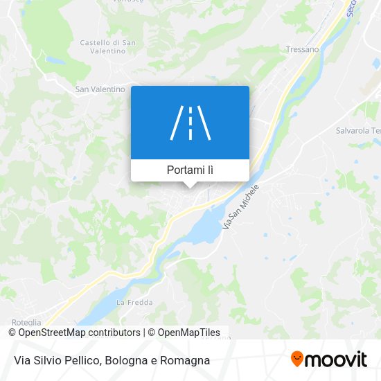 Mappa Via Silvio Pellico