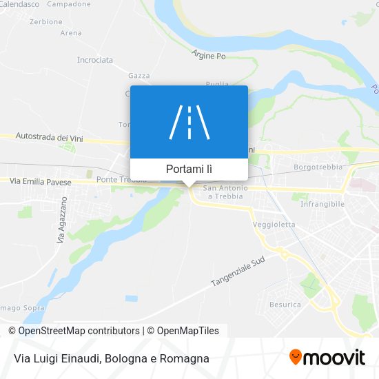Mappa Via Luigi Einaudi