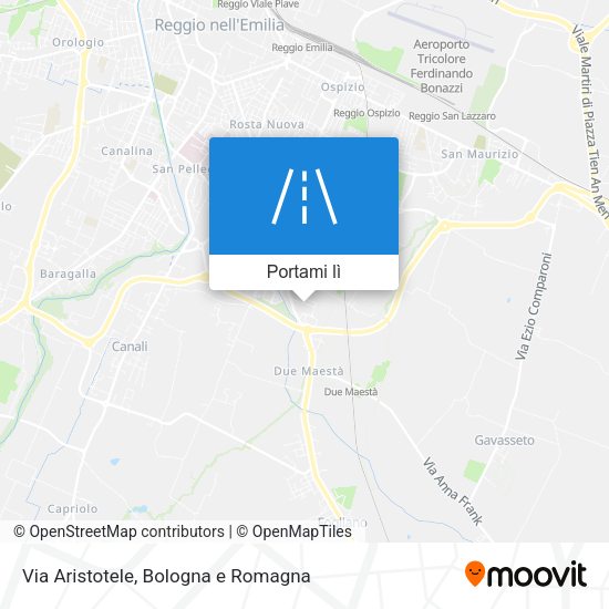 Mappa Via Aristotele