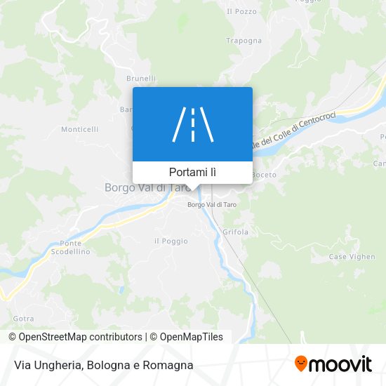 Mappa Via Ungheria
