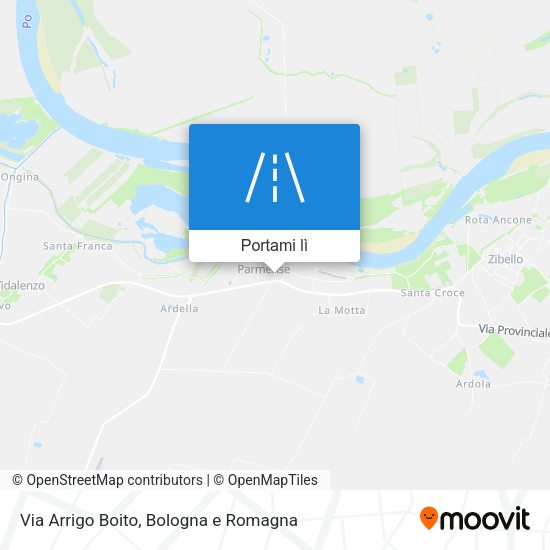 Mappa Via Arrigo Boito