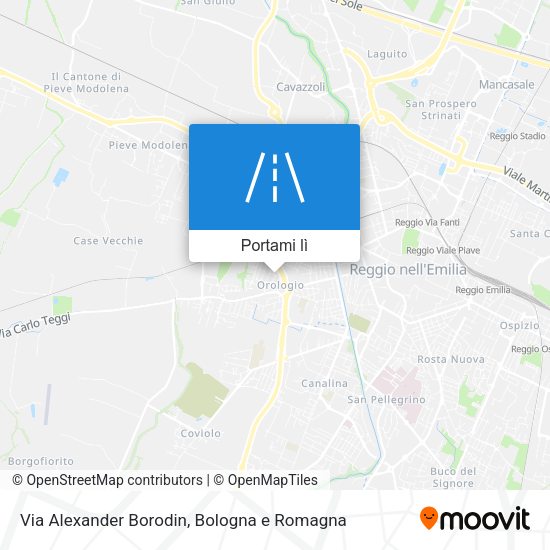 Mappa Via Alexander Borodin