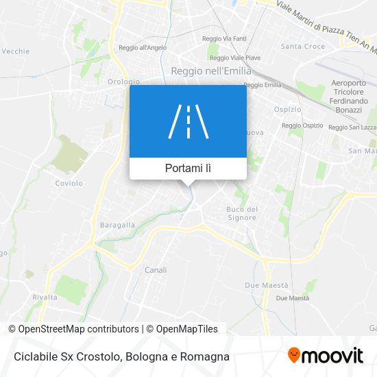 Mappa Ciclabile Sx Crostolo