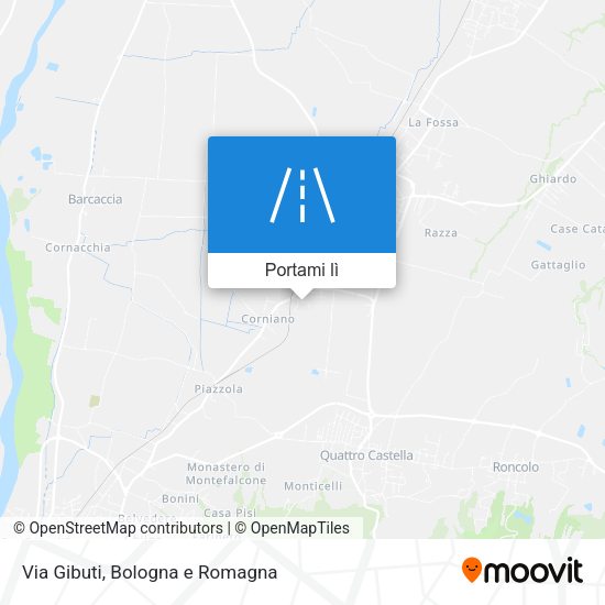 Mappa Via Gibuti