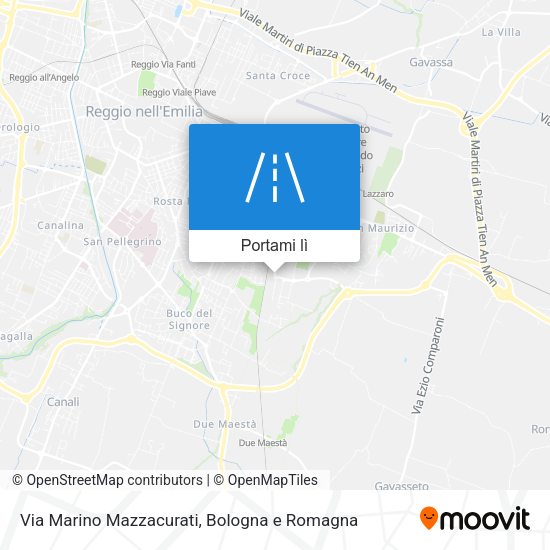Mappa Via Marino Mazzacurati