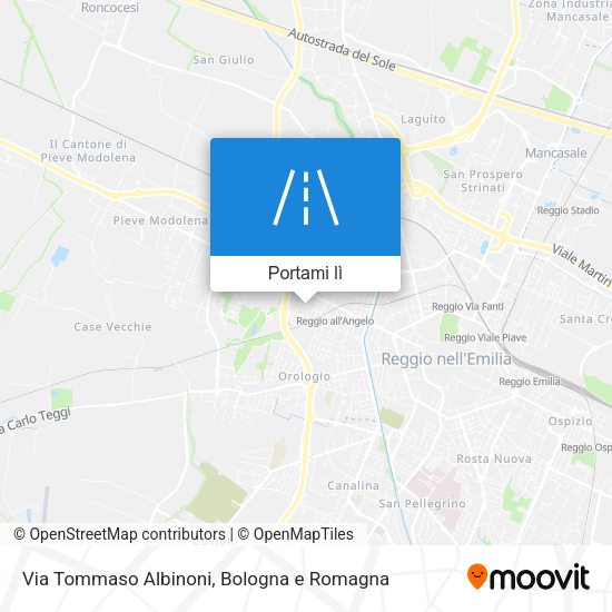 Mappa Via Tommaso Albinoni