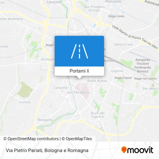 Mappa Via Pietro Pariati