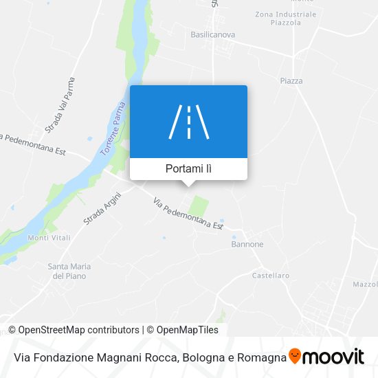 Mappa Via Fondazione Magnani Rocca