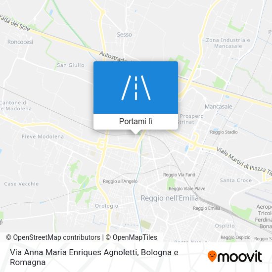 Mappa Via Anna Maria Enriques Agnoletti