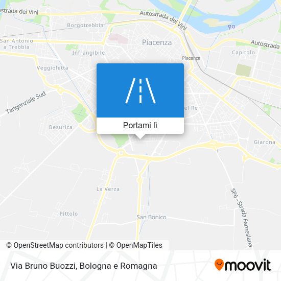 Mappa Via Bruno Buozzi
