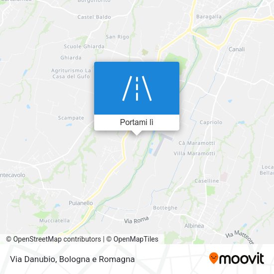 Mappa Via Danubio