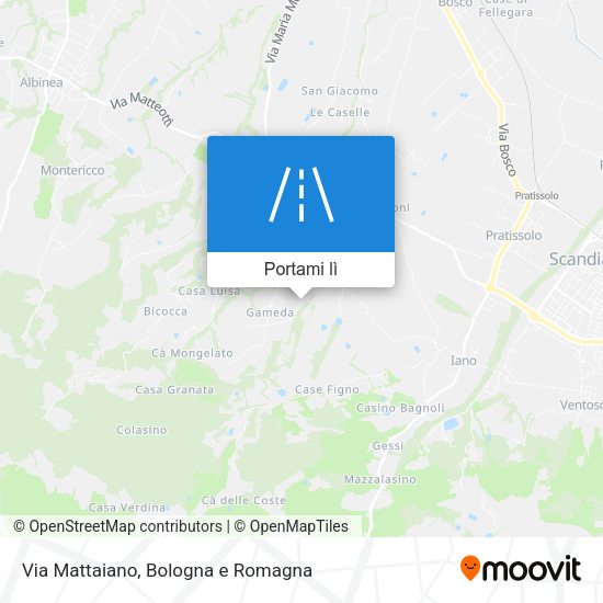 Mappa Via Mattaiano