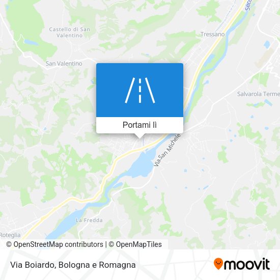 Mappa Via Boiardo