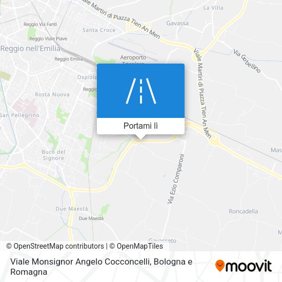 Mappa Viale Monsignor Angelo Cocconcelli