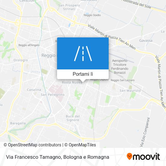 Mappa Via Francesco Tamagno